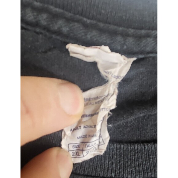 VTG 90’s Popeye Armed and Loaded MMA Graphic Print T Shirt Mens 2XL Black Red - Picture 3 of 6